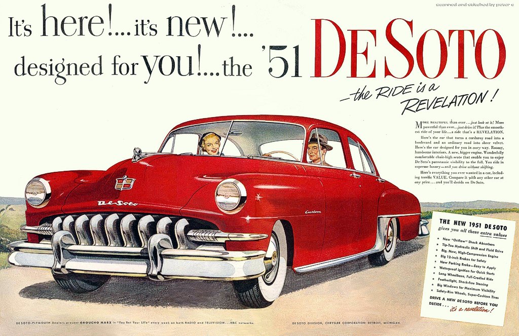 1951 DeSoto Auto Advertising